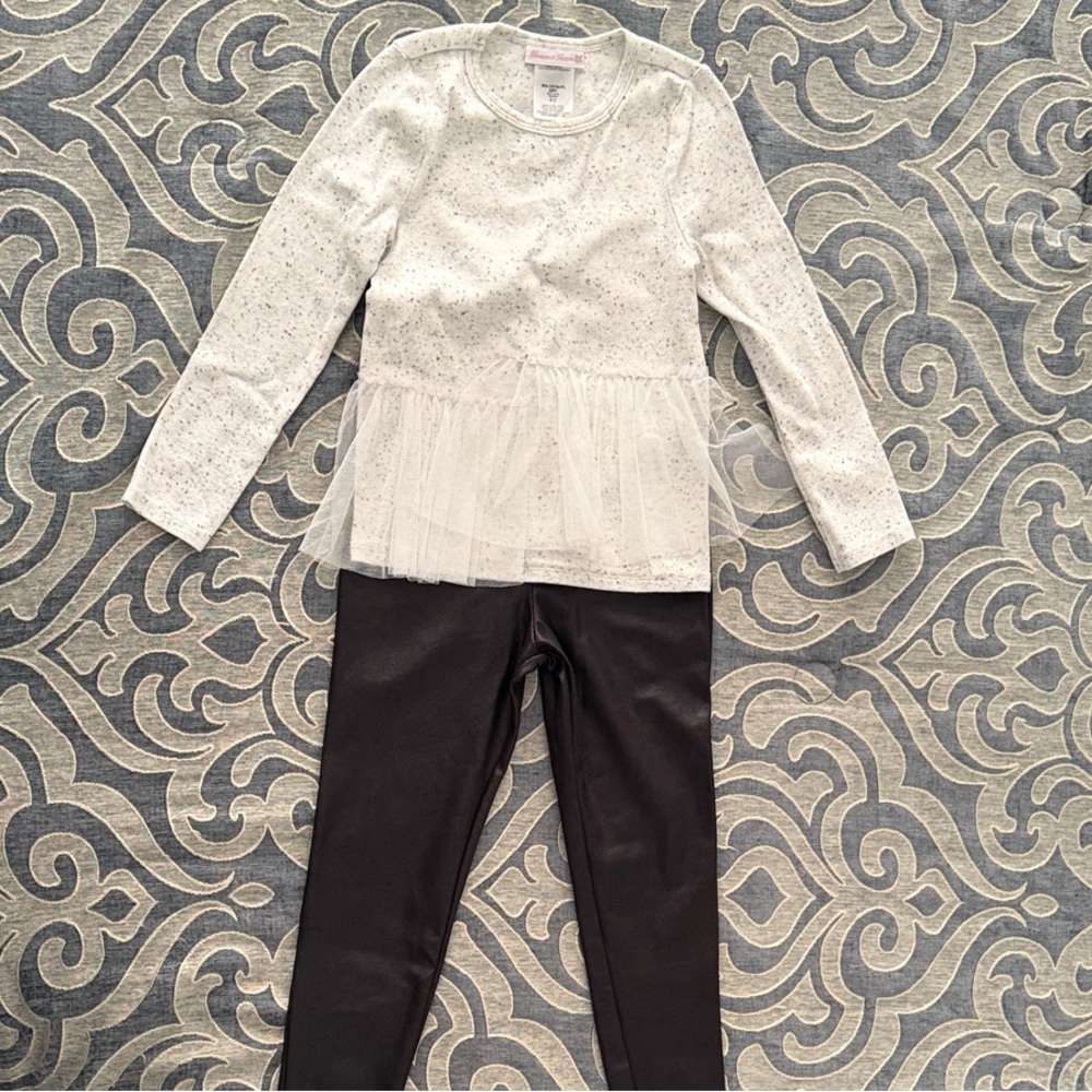 Bonnie Jean Gray Speckled Top